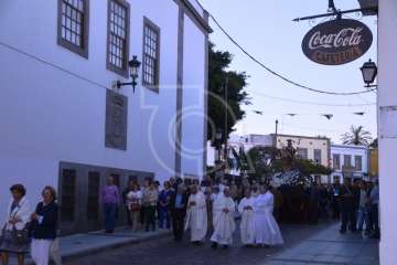 Misa y procesión de San Juan Bautista por el casco antiguo de Telde (Foto TA)
